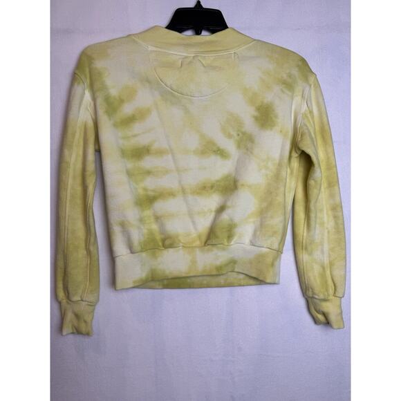 Pilcro And The Letterpress Anthropologie Elayna‎ Sweatshirt Top Yellow Medium - Picture 11 of 12